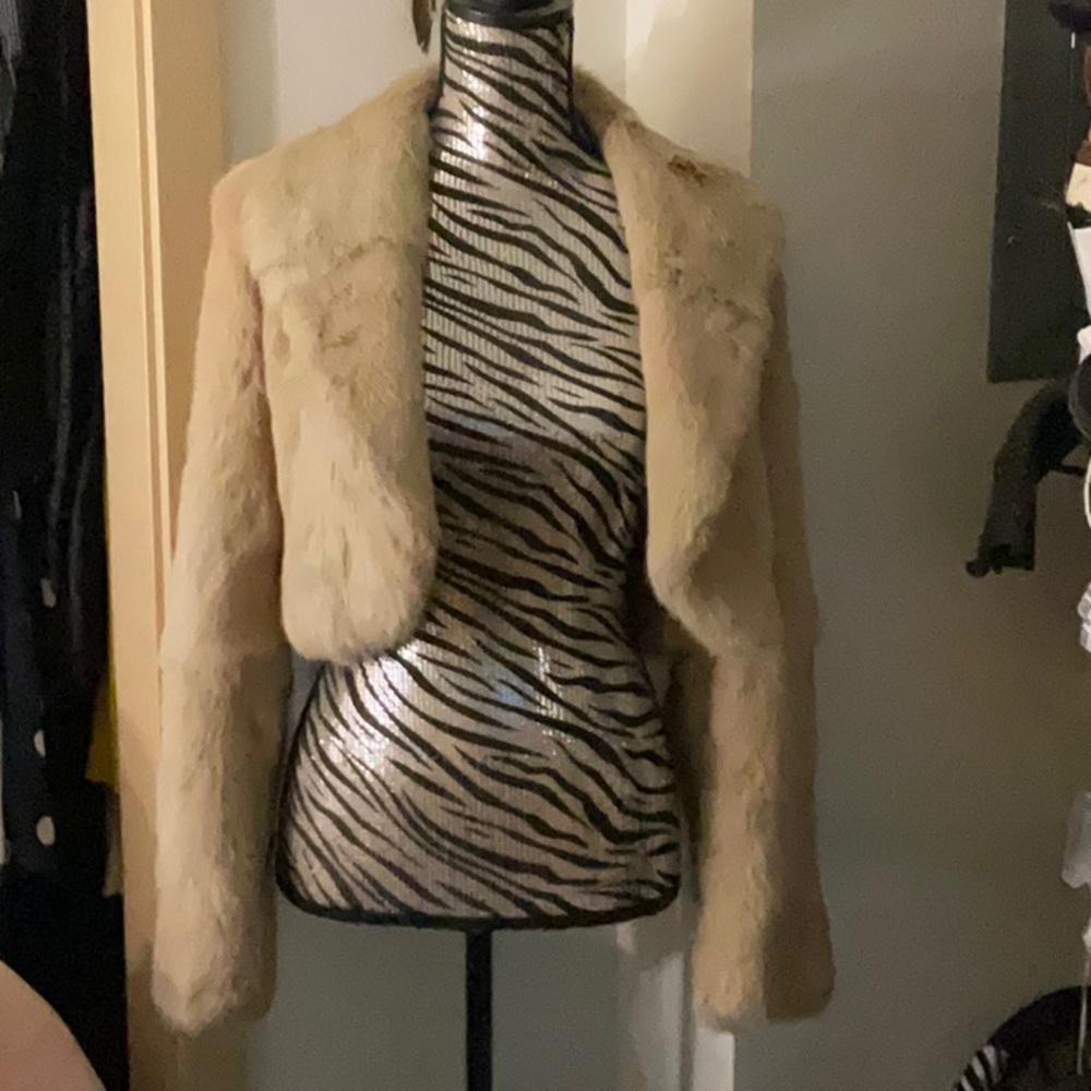 Vintage Rabbit fur Jacket Cropped